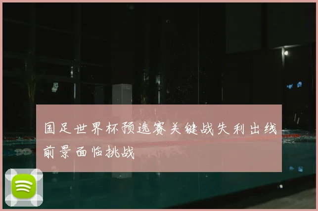 国足世界杯预选赛关键战失利出线前景面临挑战